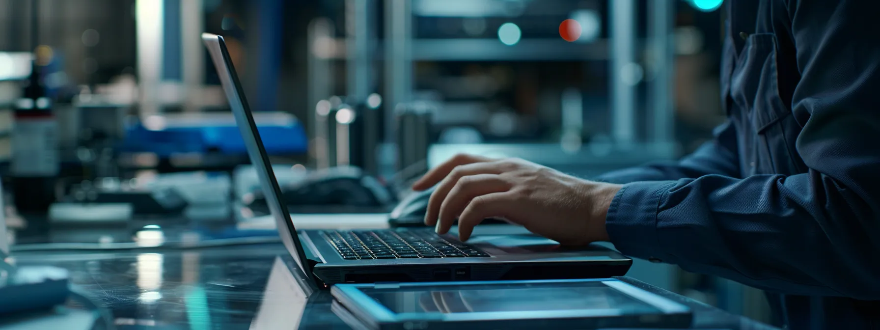 a laptop being carefully assessed by a technician in newcastle, australia.