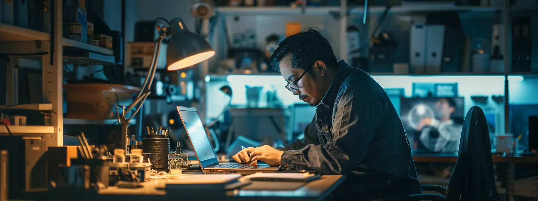 a technician expertly repairing a macbook in newcastle.